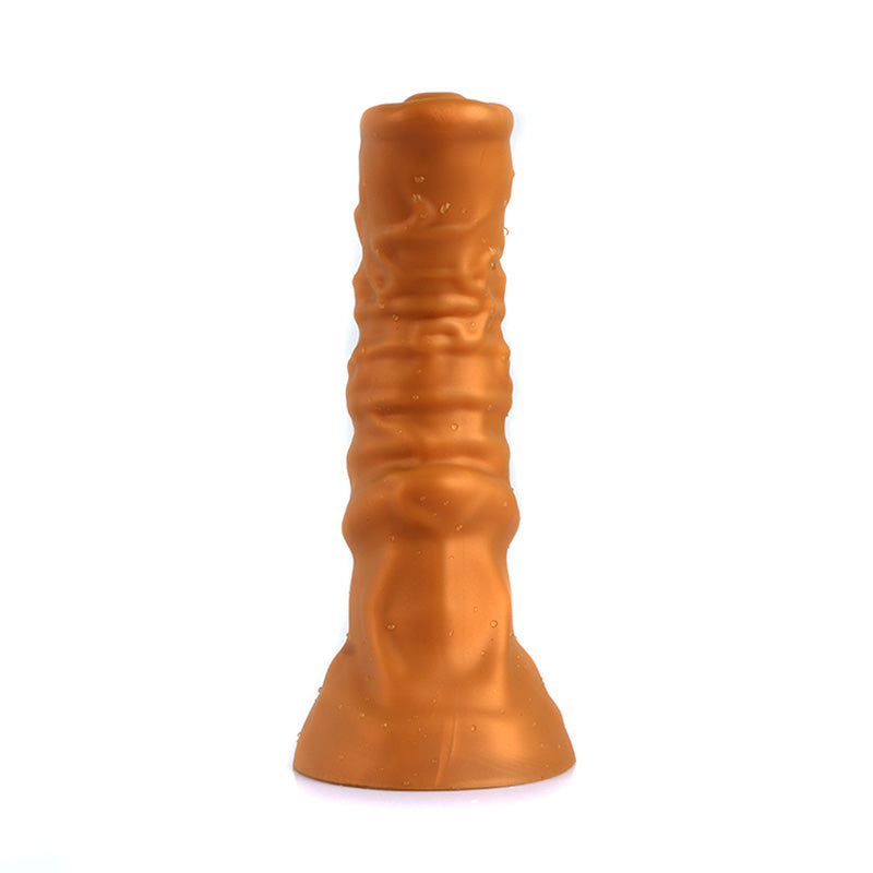 Horse dildo-Ultra Realistic Animal Dildo-Silicone Dildo-Gold-2