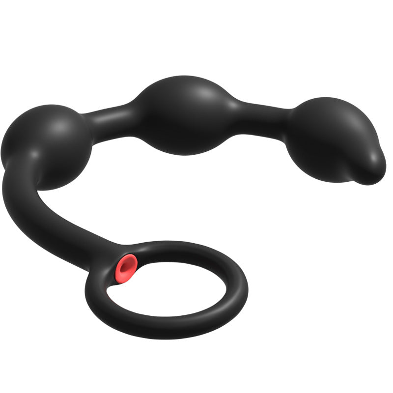 Bally - Silicone Inflatable Anal Beads - 3 Bead Anal Chain - Inflatable Anal Plug