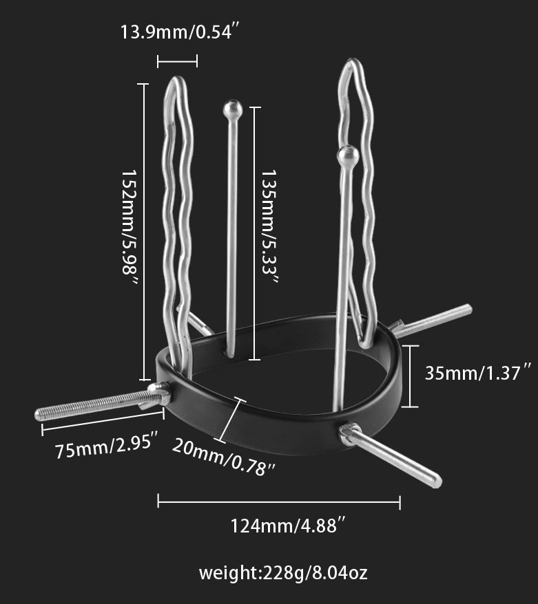 Stainless Steel Anal Dilator - Adjustable Anal Plug - Anal Speculum