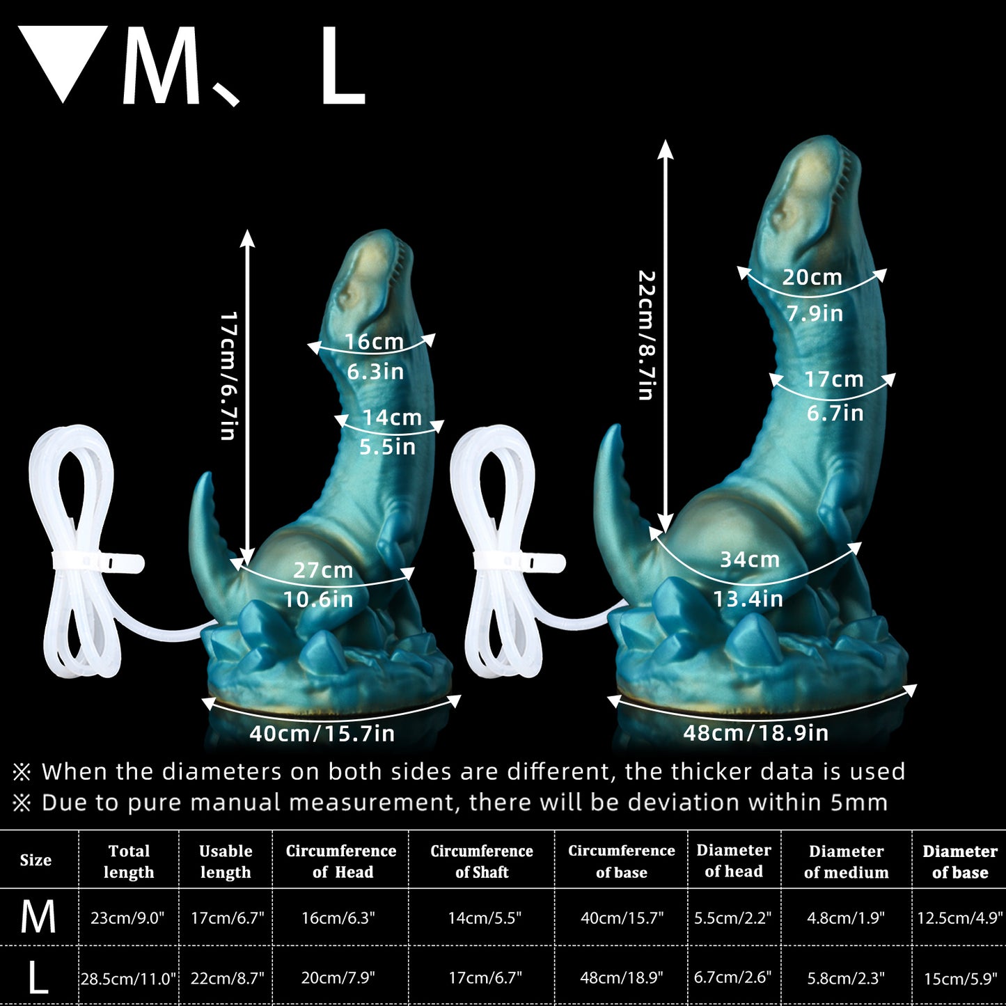 Nothosaur VELOX - Ejaculating Dildo - Dragon Dildo