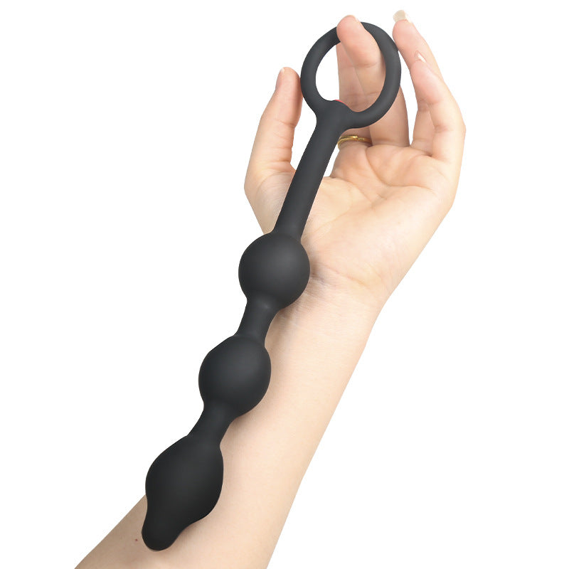 Bally - Silicone Inflatable Anal Beads - 3 Bead Anal Chain - Inflatable Anal Plug