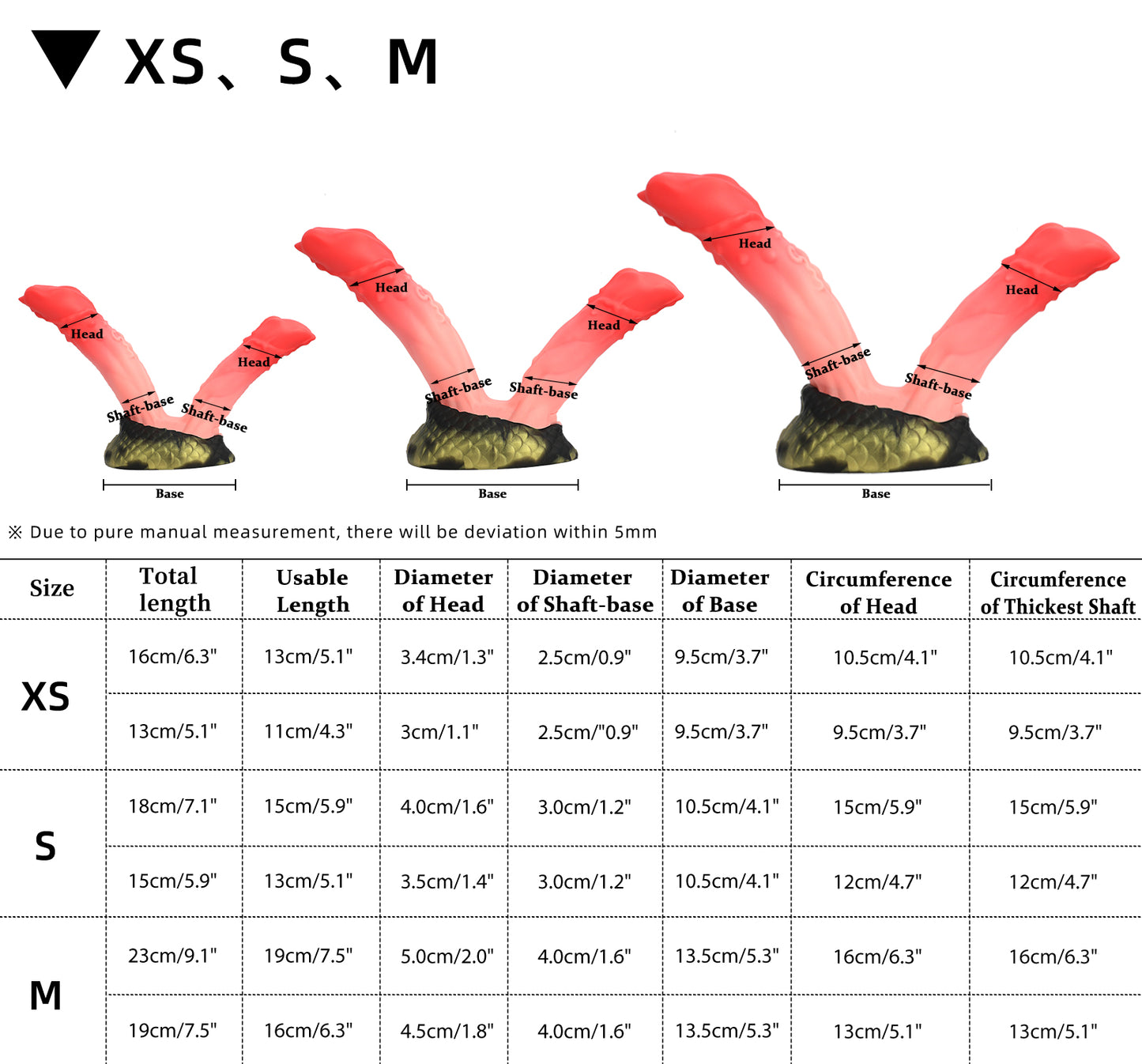 Nothosaur TWINS | Double Ended Dildo - Double Dildo - Fantasy Dragon Dildo