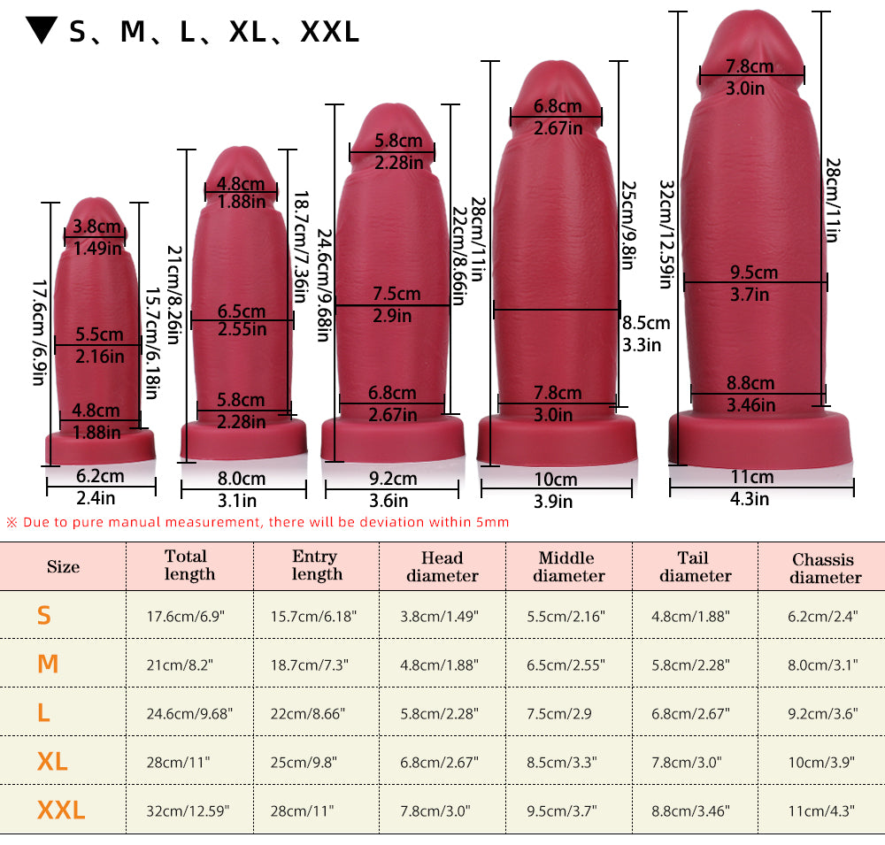 Arthur_Silicone_Dildo_13_Inch_Realistic_Dildo_Suction_Cup_Dildo_Anal_Training_Dildo_Size_Chart