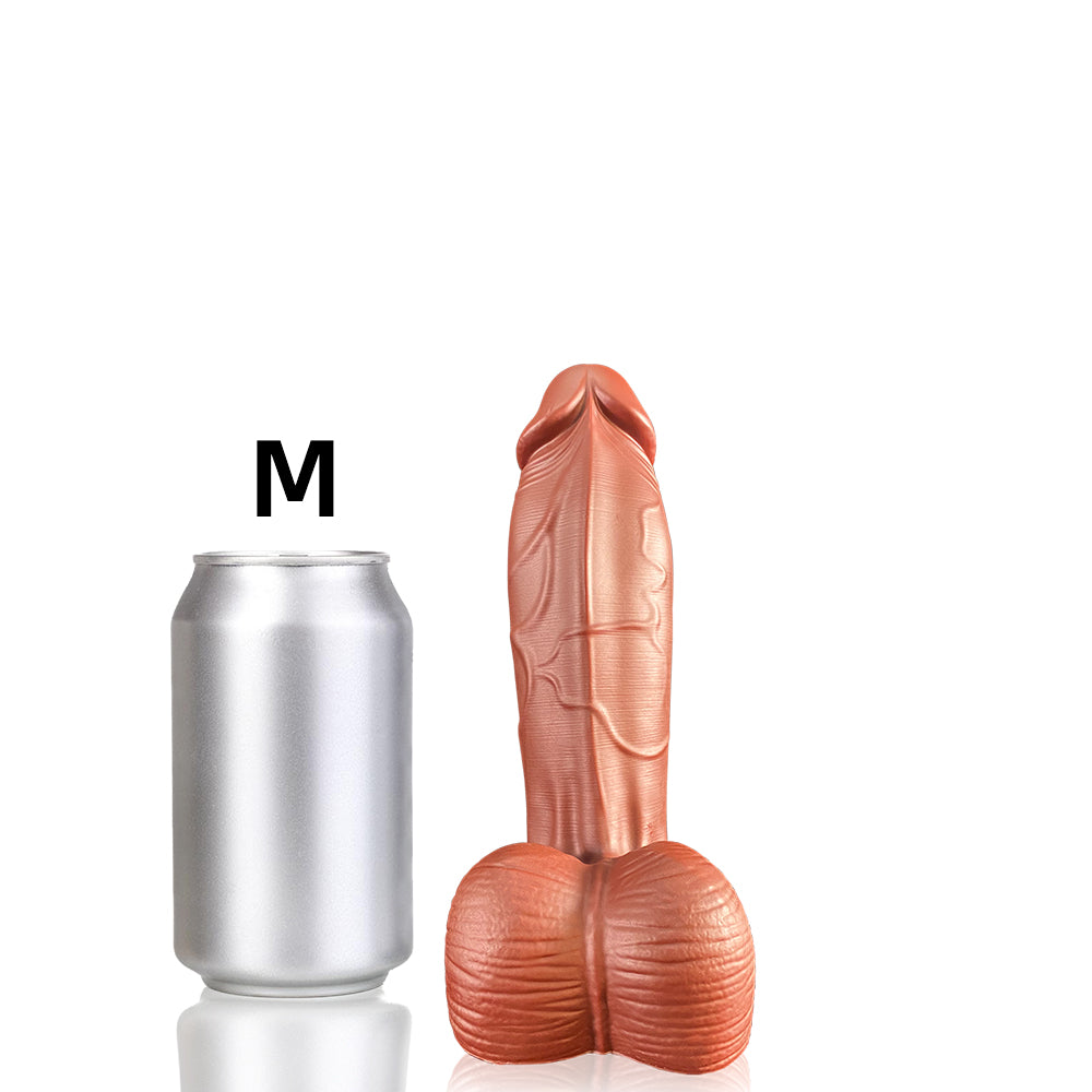 _Realistic_Dildo_Extra_Thick_Silicone_Dildo_Venous_Dildo_with_Testicles_Size_M