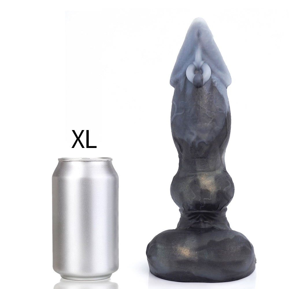 SWISOK Fenrir - Wolf Knot Dildo - Fantasy Dildo - Monster Dildo black and white size xl