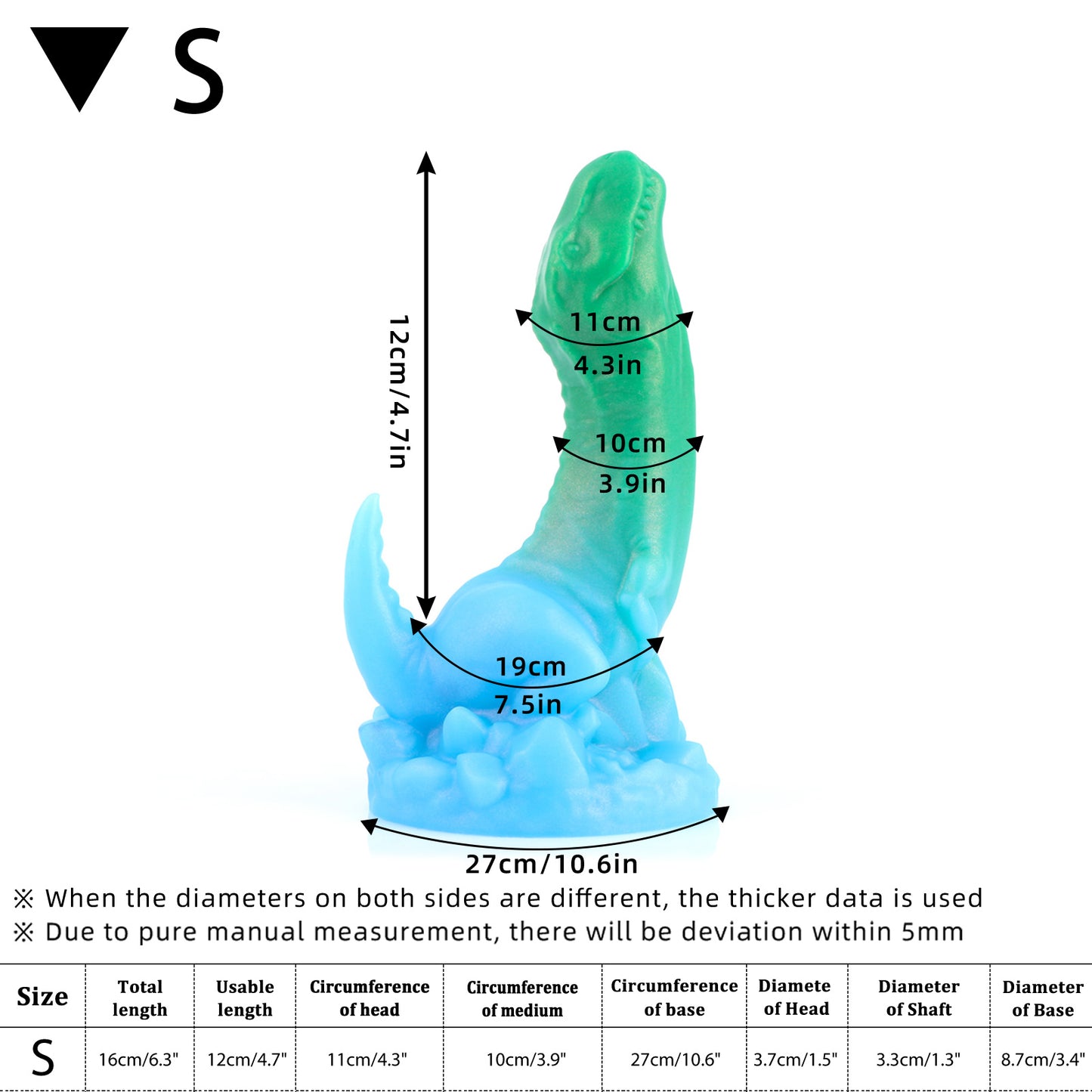 Nothosaur VELOX - Fantasiedildo - Tierdildo - Drachendildo